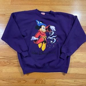 Vtg Mickey Mouse Fantasia 25th Anniversary Walt Disney World Sweatshirt Size 2XL